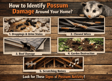 Identify Possum Damage Around Your Home